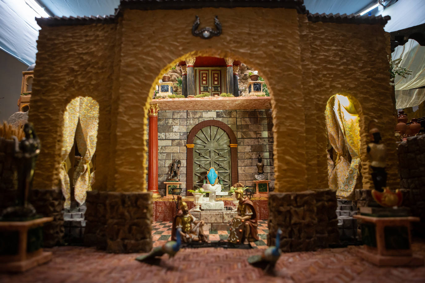 Uno de los tres palacios del belén de la Federación de Caseteros. 