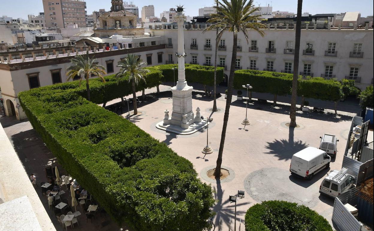 Plaza de la Constitución, popularmente conocida en Almería como Plaza Vieja.