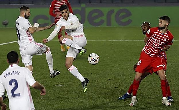 Asensio se reivindica en la sufrida victoria del Madrid ante el Granada