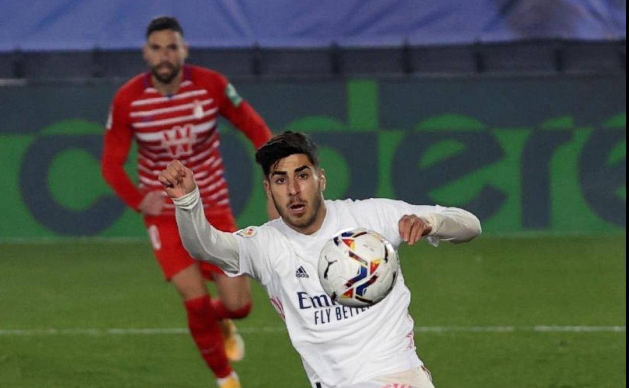 Marco Asensio, durante el Real Madrid-Granada.
