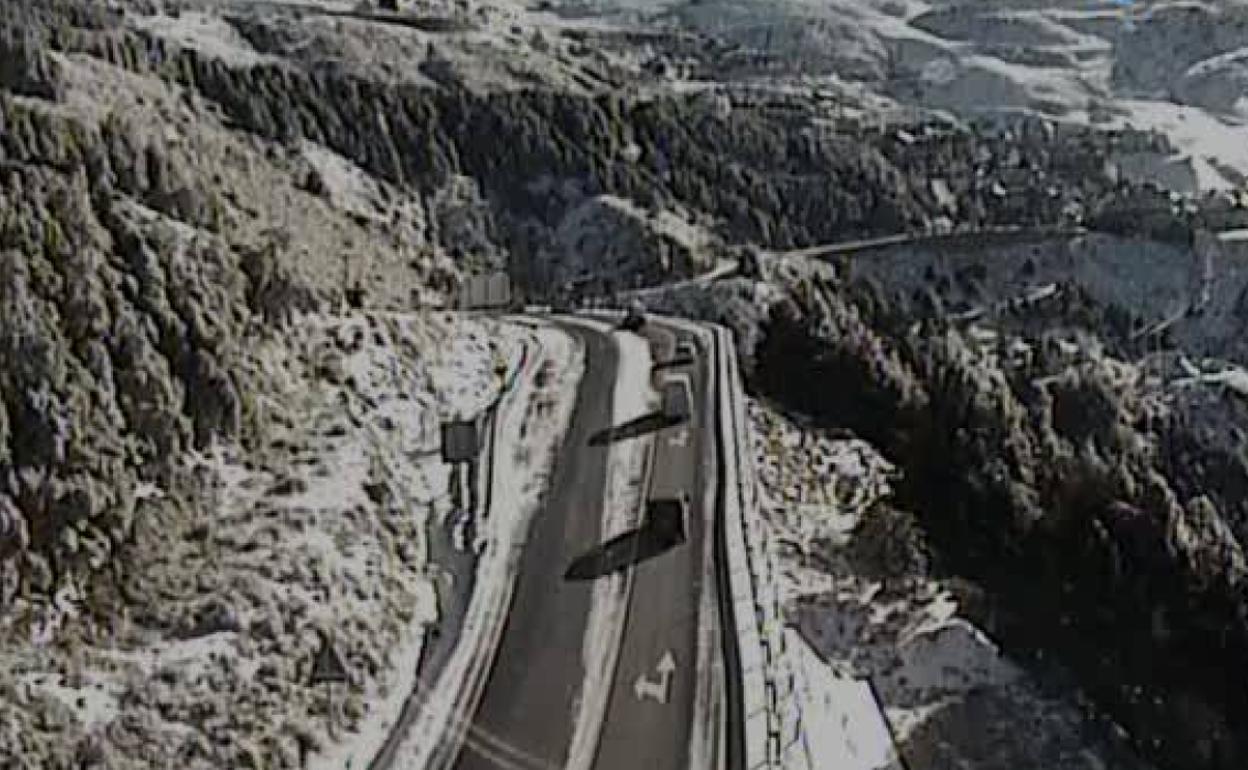 Imagen de la A-395 en la mañana de este miércoles. 