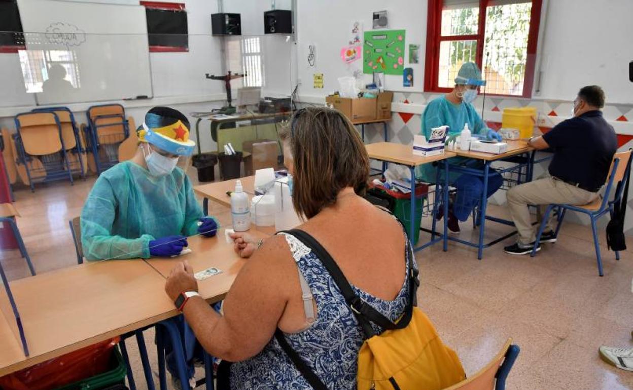 Test a los profesores antes del inicio del curso escolar. 