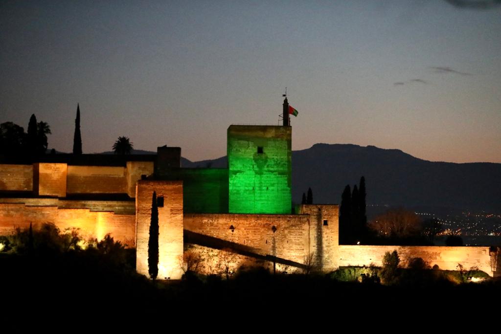 Durante toda la tarde de este 31 de diciembre, los monumentos más enmblemáticos de toda Andalucía permanecerán iluminados de verde