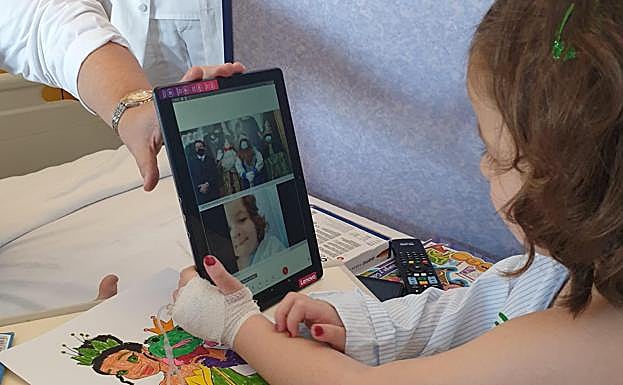 Una pequeña charla con los Reyes Magos.