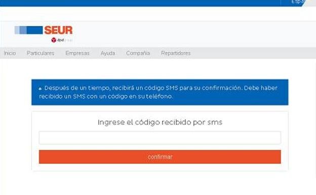 Alertan del envío de SMS suplantando a SEUR para robar datos bancarios