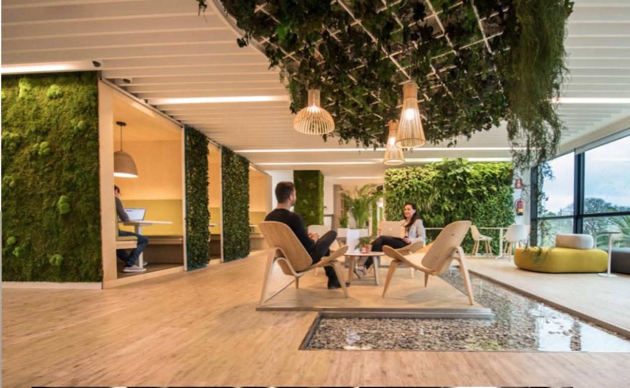 Recreación de la incubadora de empresas que se instalará en el actual 'Edificio CIE'. 