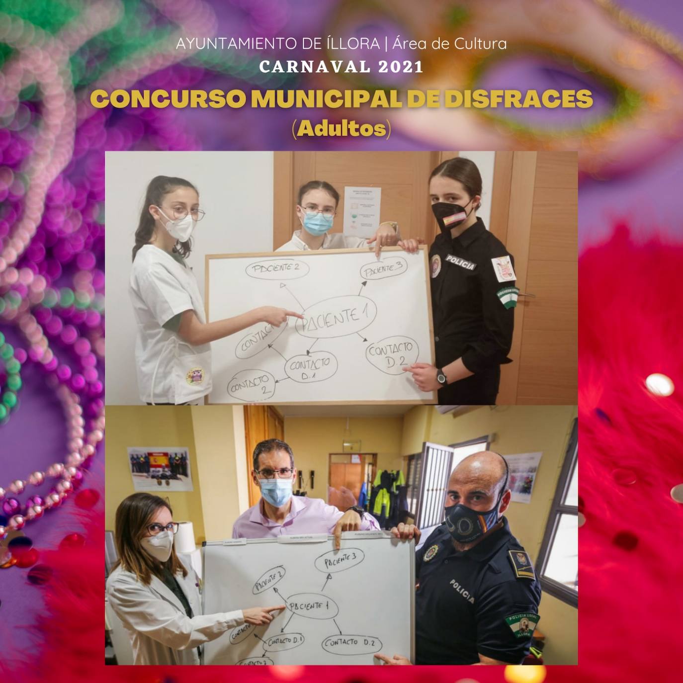 Imagen secundaria 2 - Participantes en el carnaval. 