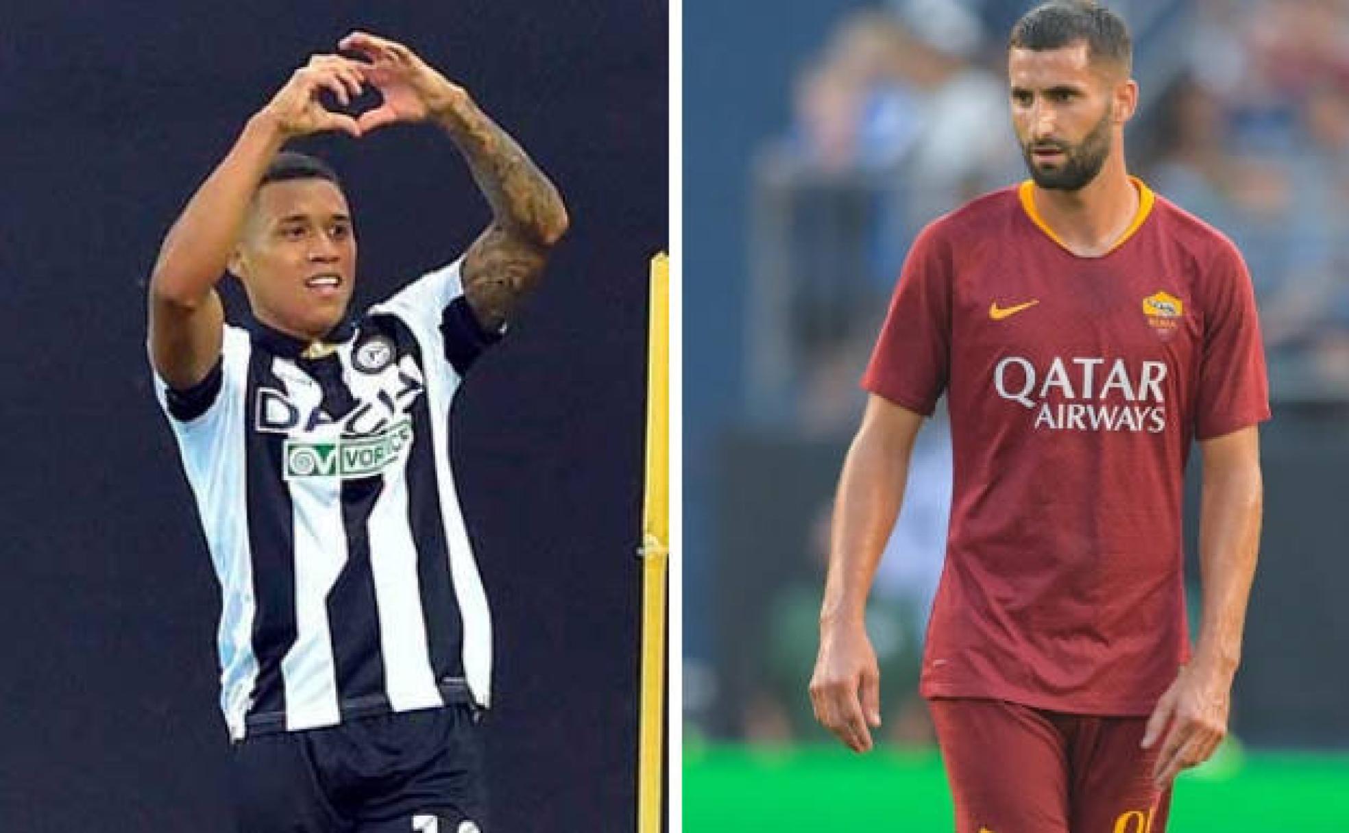 Darwin Machís y Maxime Gonalons, durante su periplo italiano. 