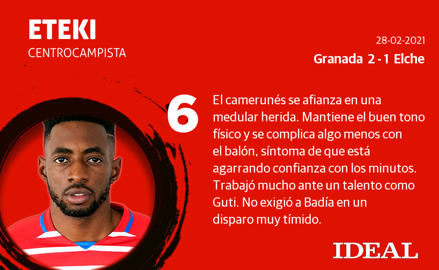 Fotos: Las notas del Granada ante el Elche