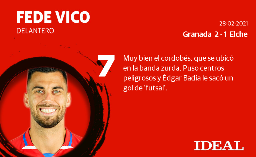 Fotos: Las notas del Granada ante el Elche