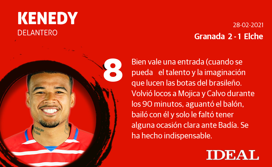 Fotos: Las notas del Granada ante el Elche