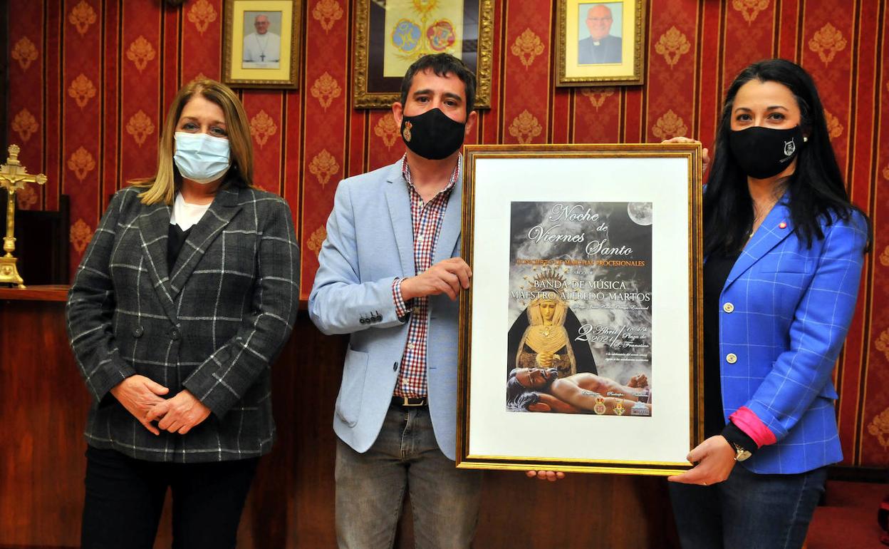 Presentación del concierto de música cofrade 'Noche de Viernes Santo', en la Agrupación de Cofradías. 