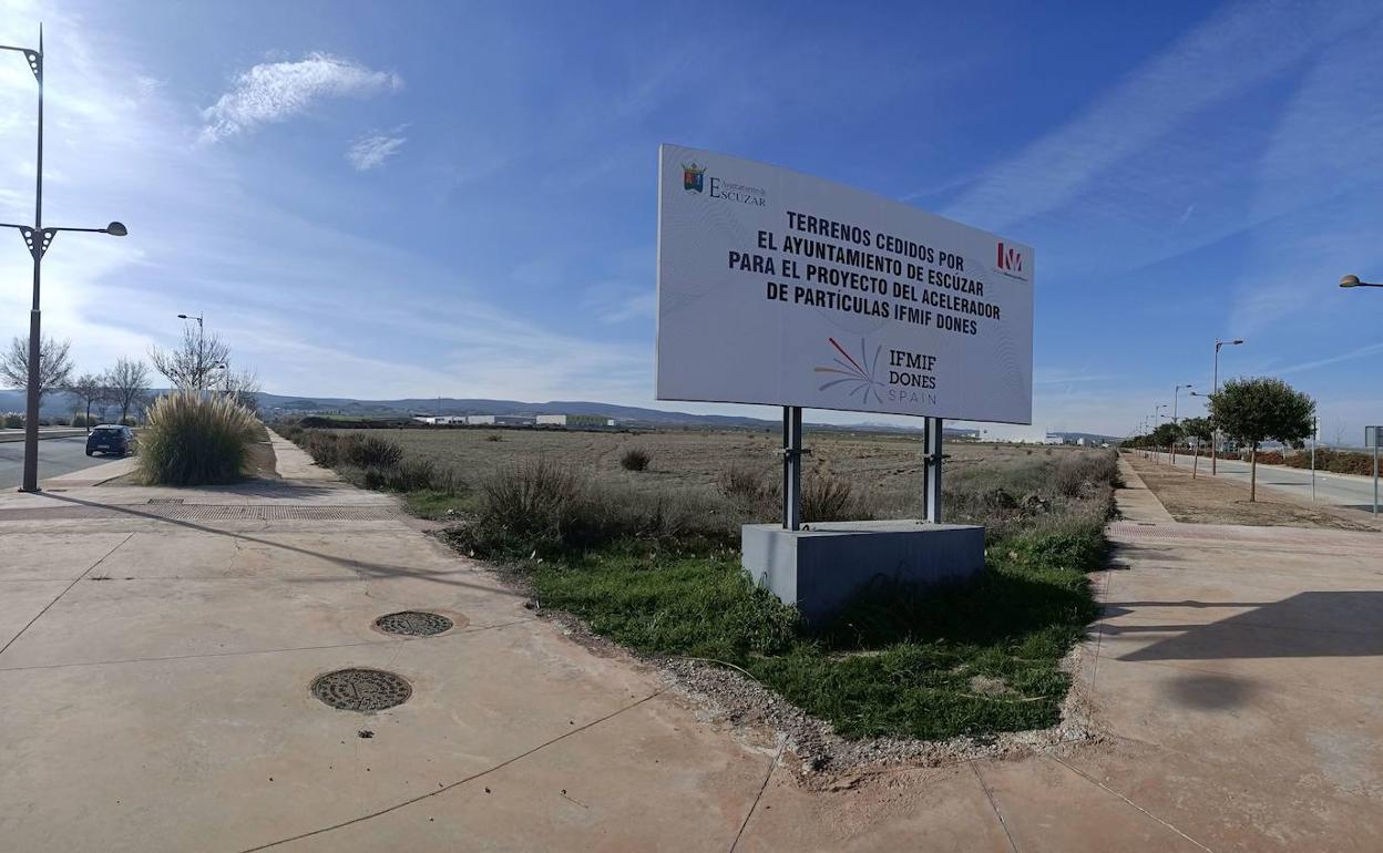 Terrenos en Escúzar en los que se construiría el acelerador.