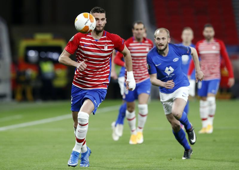 Fotos: Las mejores del Molde-Granada en el estadio Puskas de Budapest