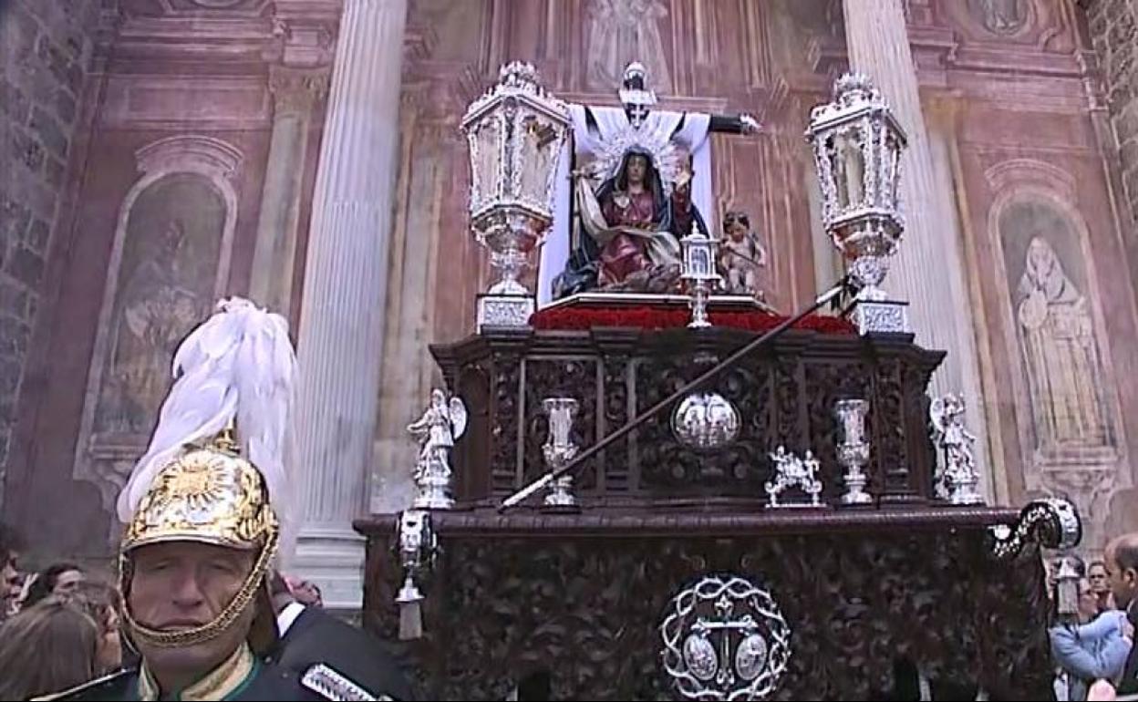 Procesión de la Virgen de la Soledad en 2019.