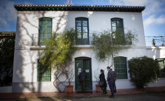 La Huerta de San Vicente, cerrada por obras. 