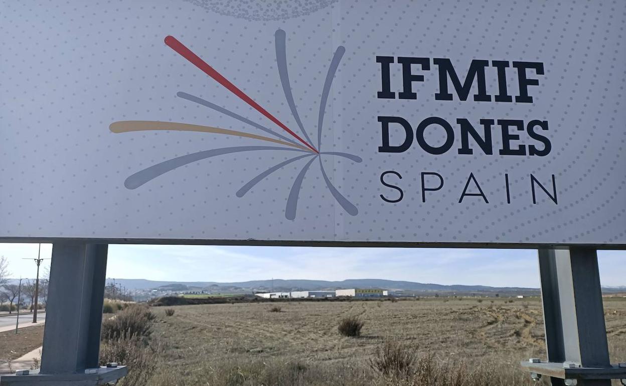 Terrenos del parque metropolitano de Escúzar reservados para el acelerador de partículas.