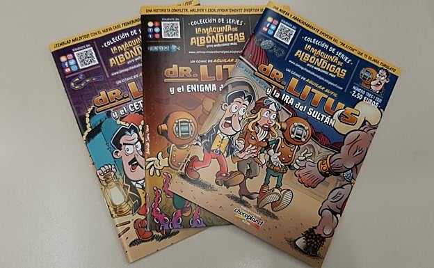 Las tres aventuras del Dr. Litus en 'grapas'. 