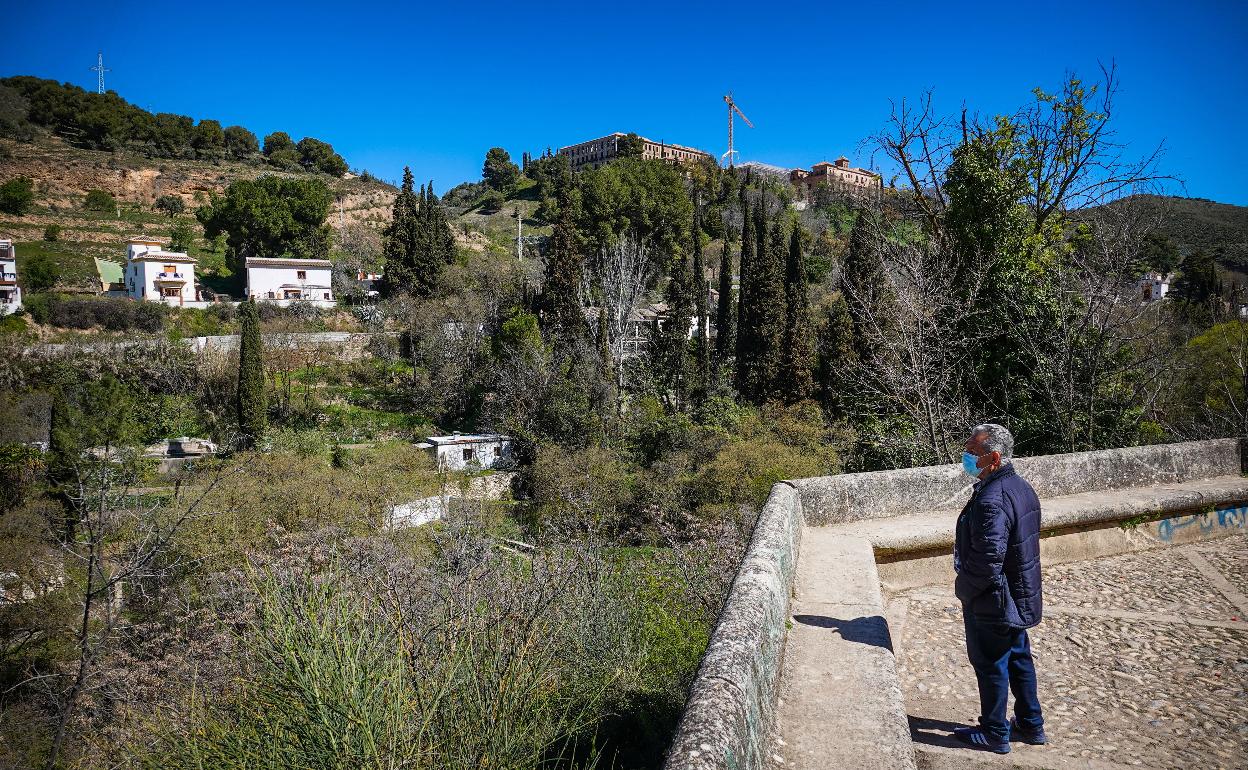 Vista del paraje de la Fuente del Avellano.