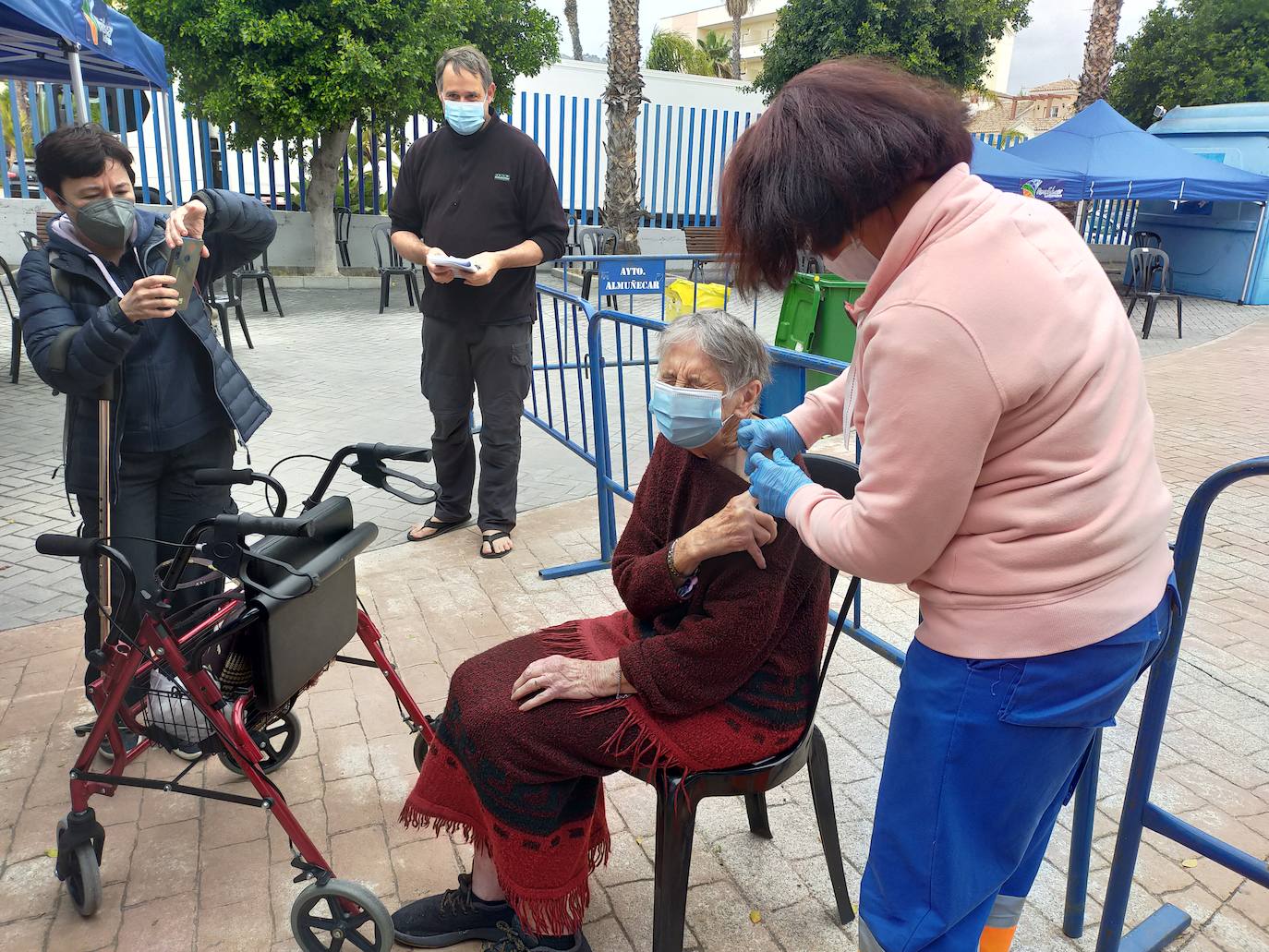 Thelma, en el estadio.