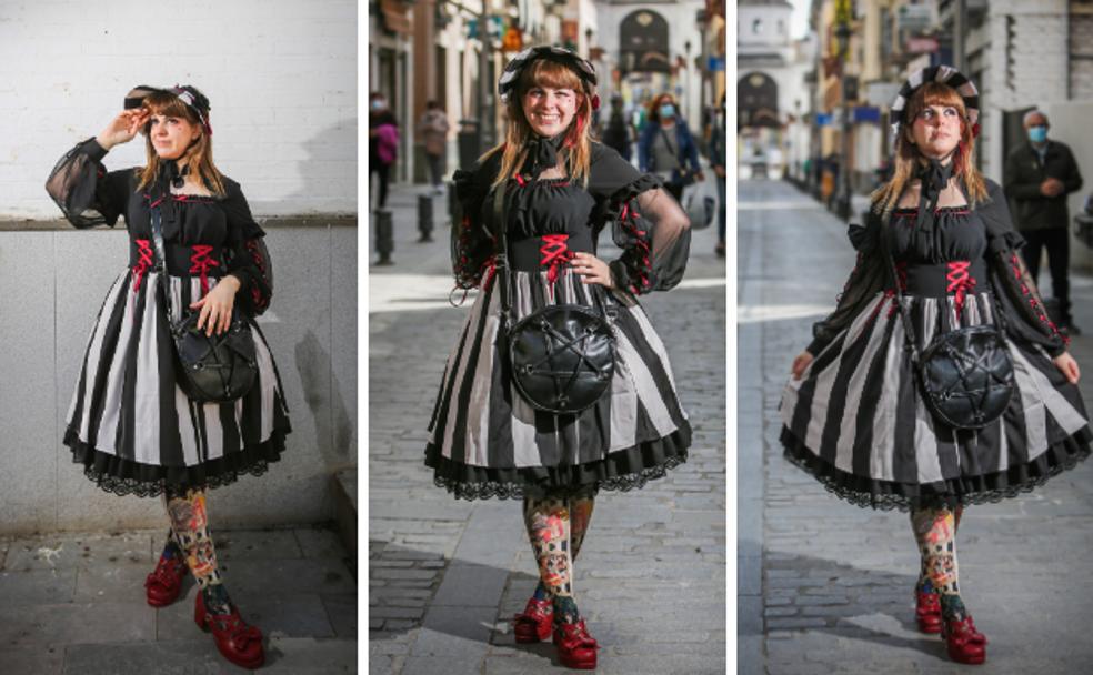 Armand Entreri, de paseo por la Avenida de la Hispanidad, en Santa Fe, nos cuenta su historia con la moda Lolita, Tik Tok y el bullying. 