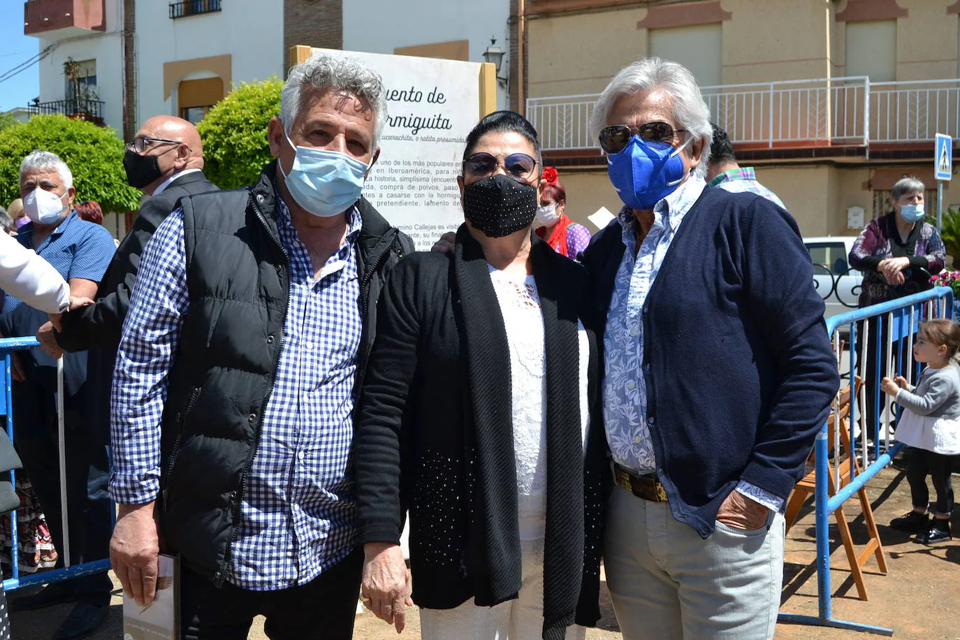 Acto de inauguración del monolito dedicado a la copla en Cájar