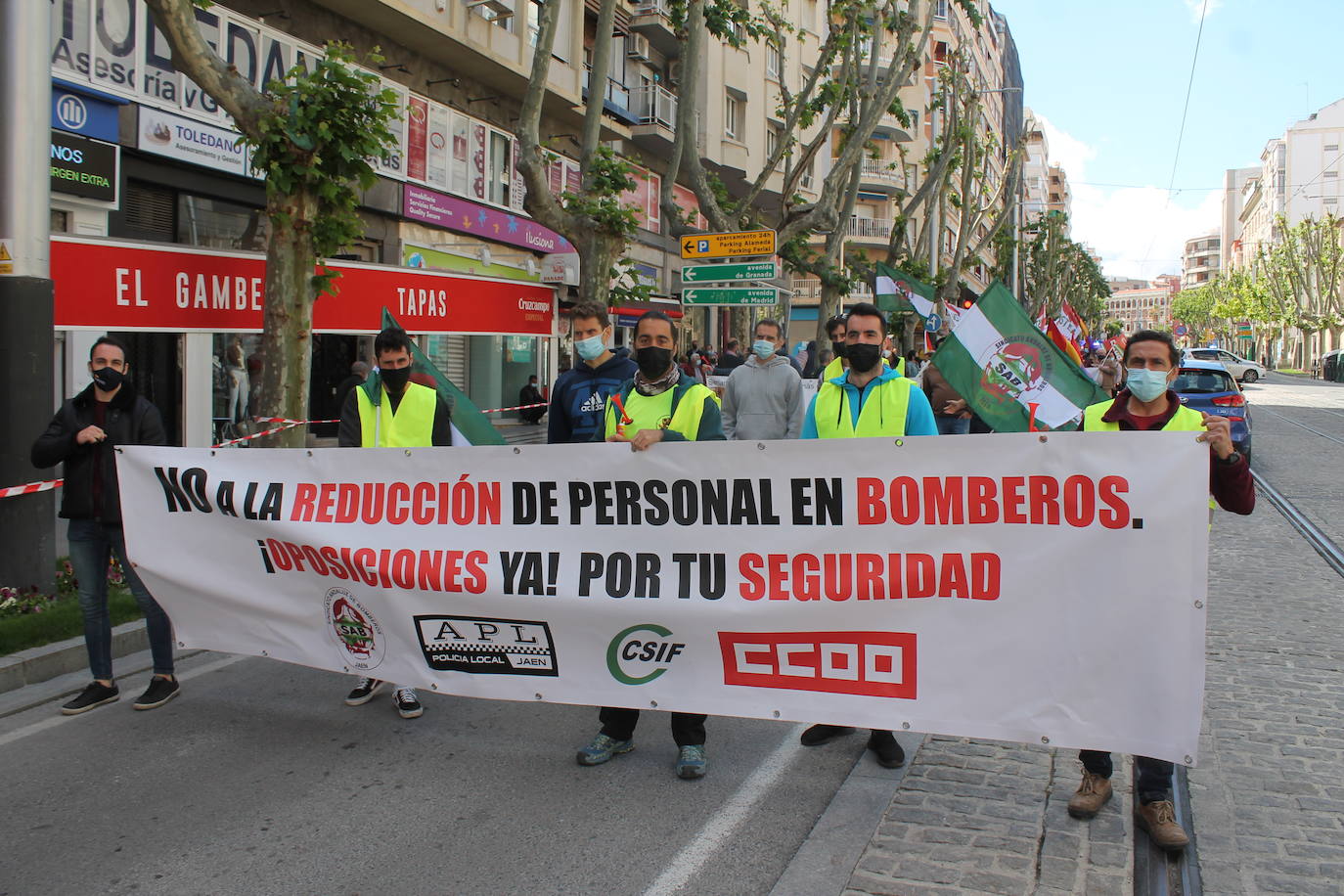 Manifestación en Jaén capital por el Día del Trabajo