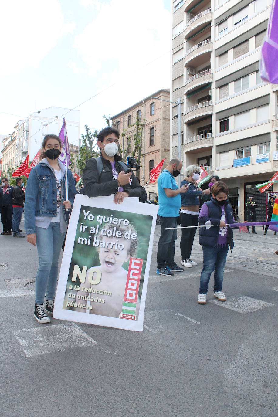 Manifestación en Jaén capital por el Día del Trabajo