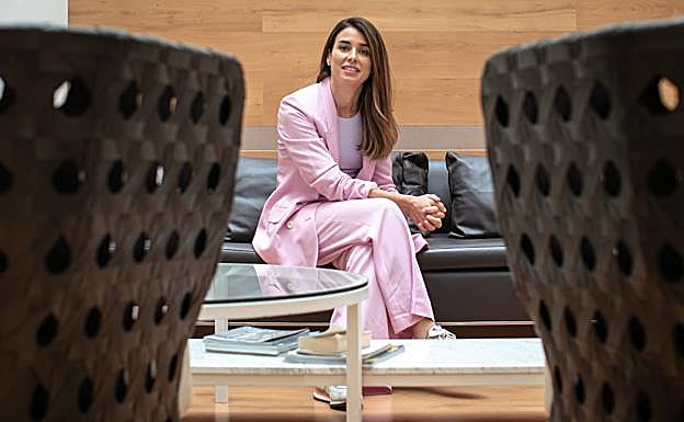 Alejandra, en el paio de Párraga Siete.