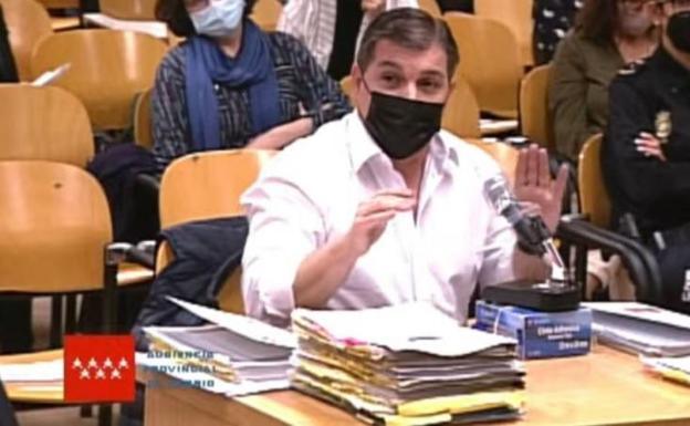 César Román, el Rey del Cachopo, en la Audiencia Provincial de Madrid.