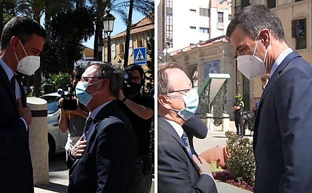 José Manuel, con la cámara al hombro y la imagen que grabó para la televisión.