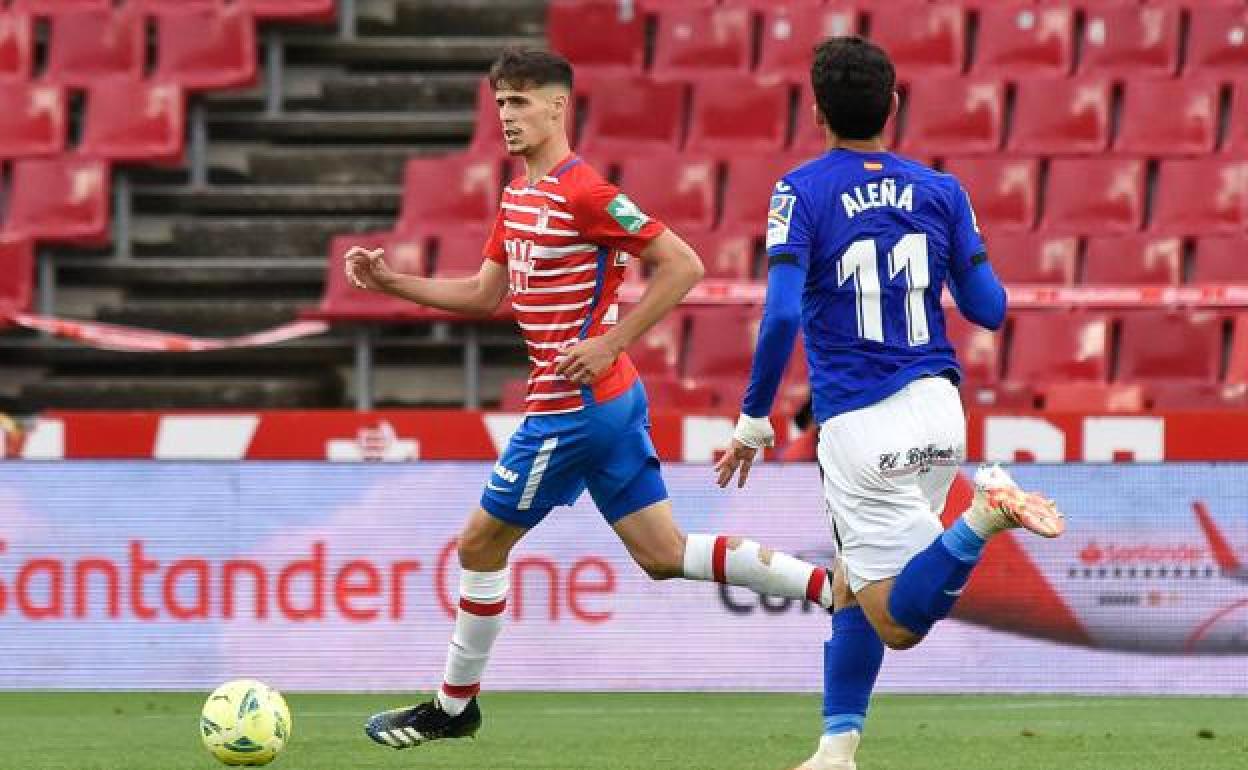 Pepe fue uno de los encargados de resguardar la portería de Aarón en el Granada-Getafe. 