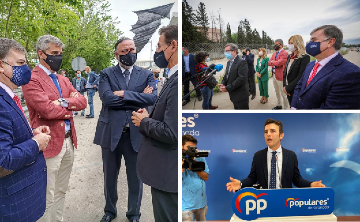 En el vacunódromo, la Rosaleda y la sede del PP.