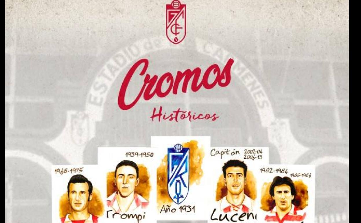 El Granada lanza una colección de cromos históricos por su 90 Aniversario