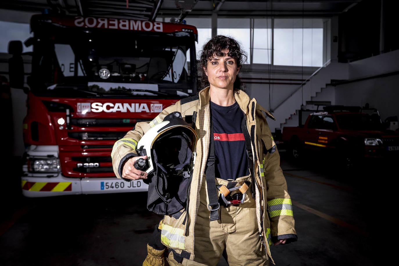 Ágata, natural de Madrid, trabaja en el Parque de Bomberos de Almuñécar.