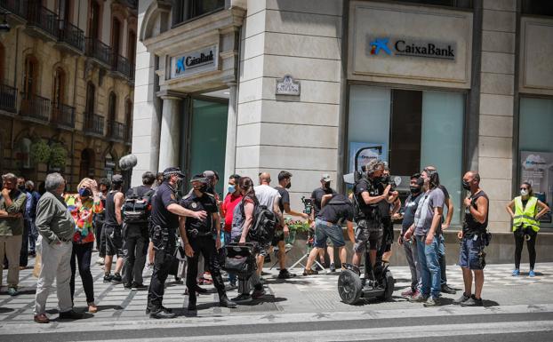 Galería. Fotografías del rodaje de 'La Unidad' en Granada. 