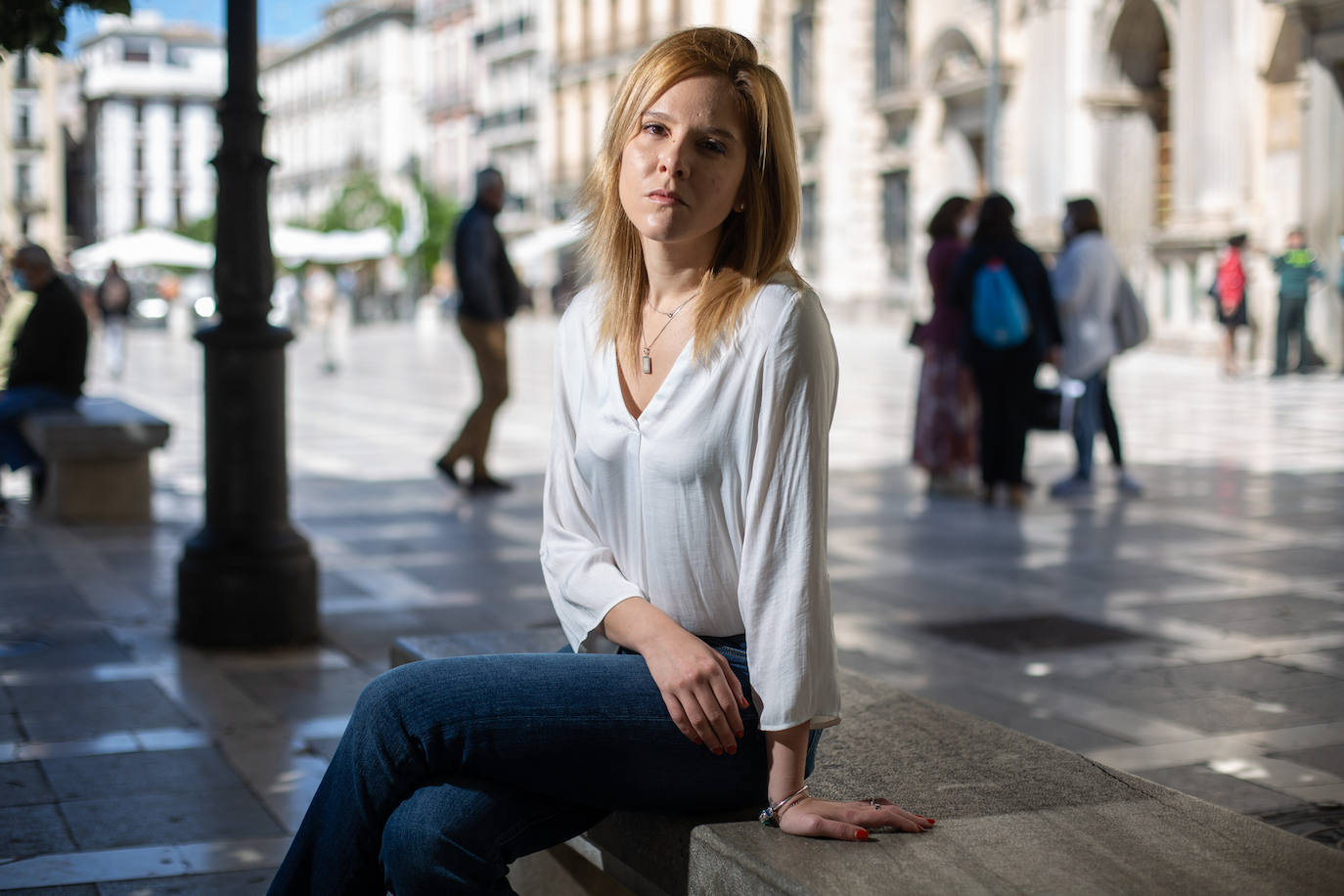 Men Marías, en su antiguo hábitat profesional de plaza Nueva.