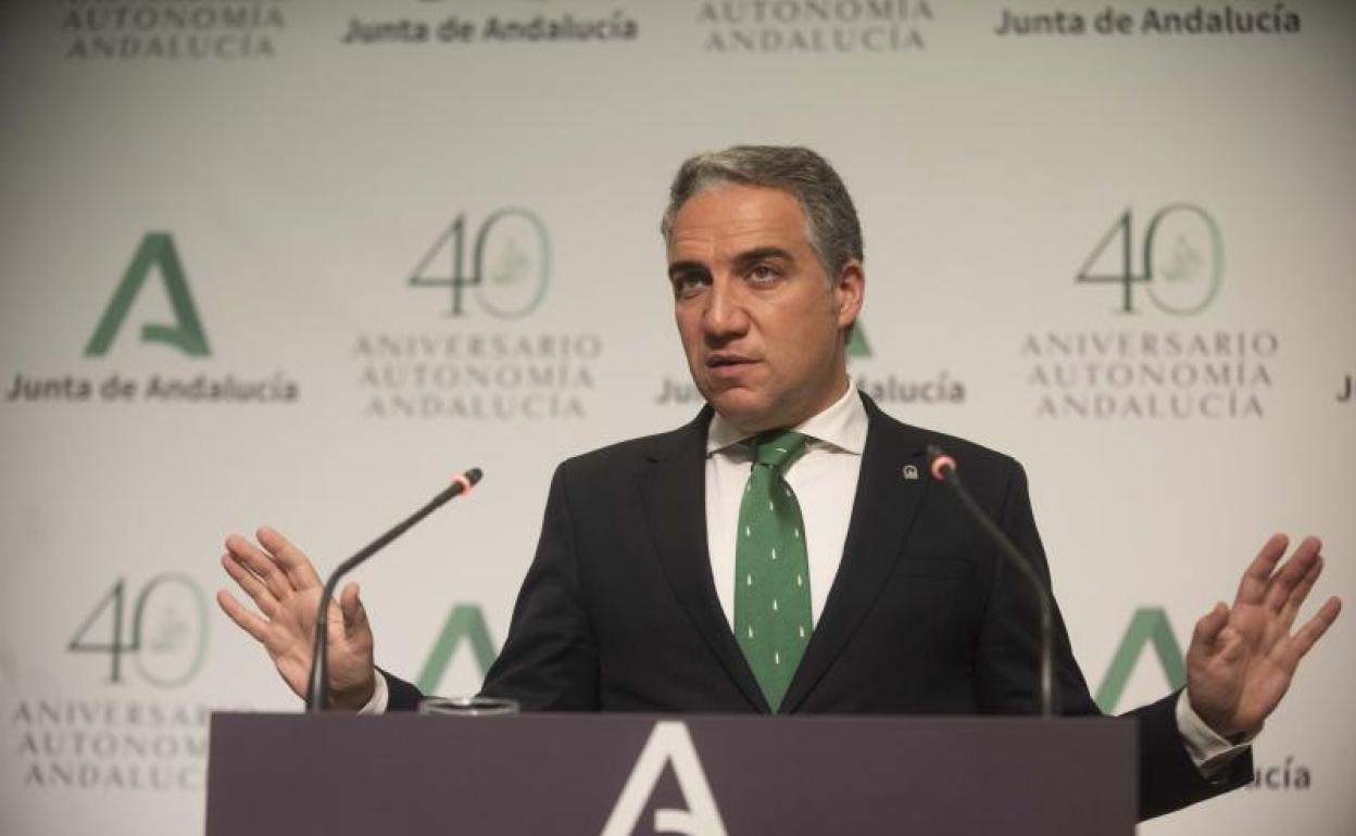 Elías Bendodo, este martes.