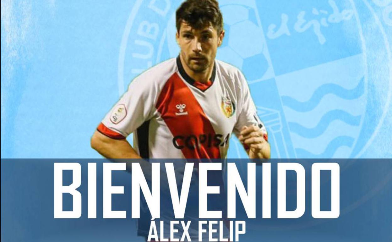 Imagen del club anunciando el fichaje de Alex Feip.