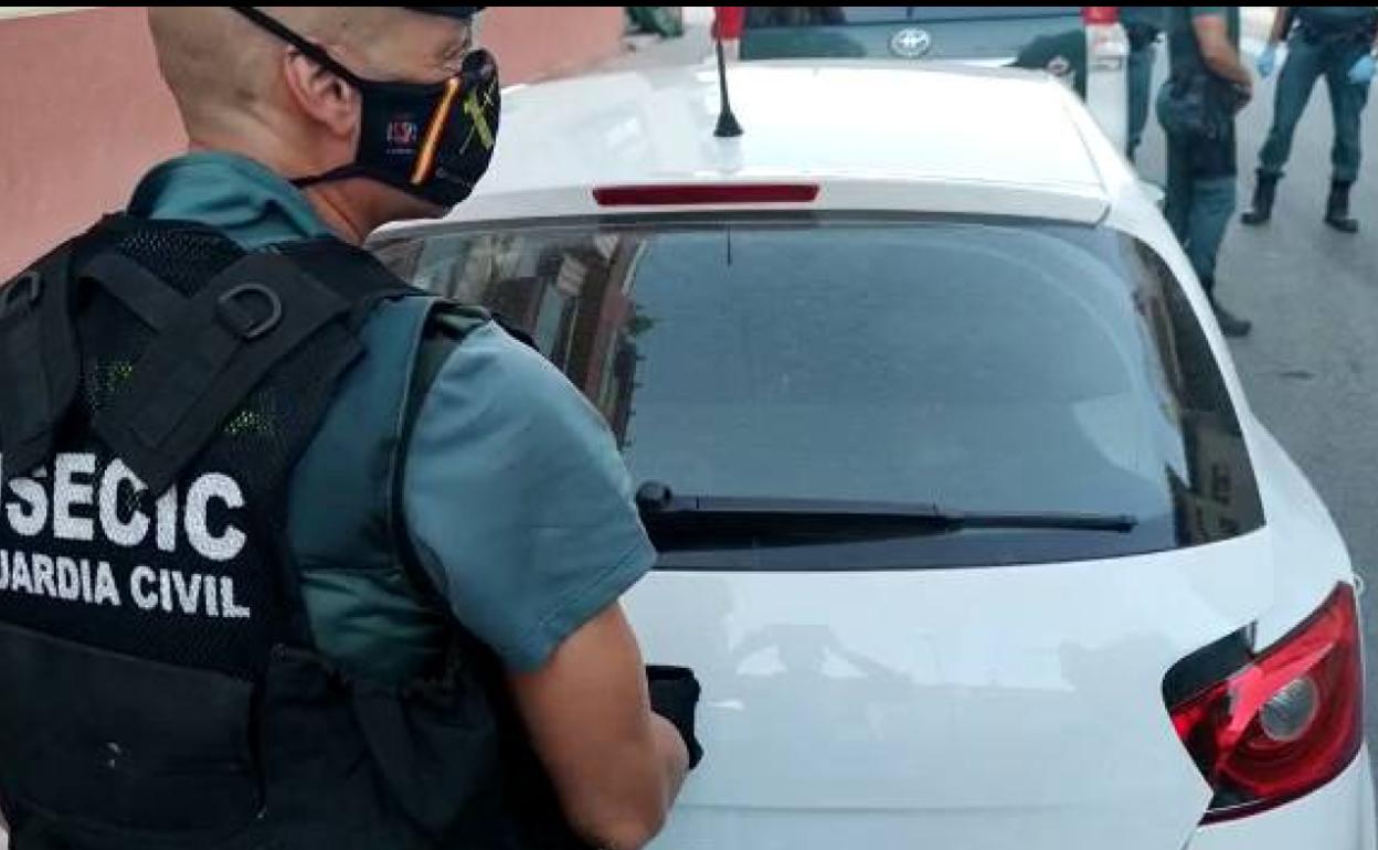 El control de la Guardia Civil. 