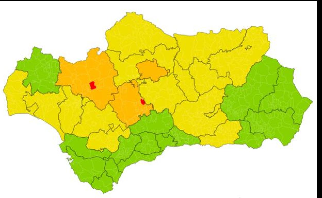 Los municipios que superan la tasa 1.000 en Andalucía a 48 horas de revisar restricciones