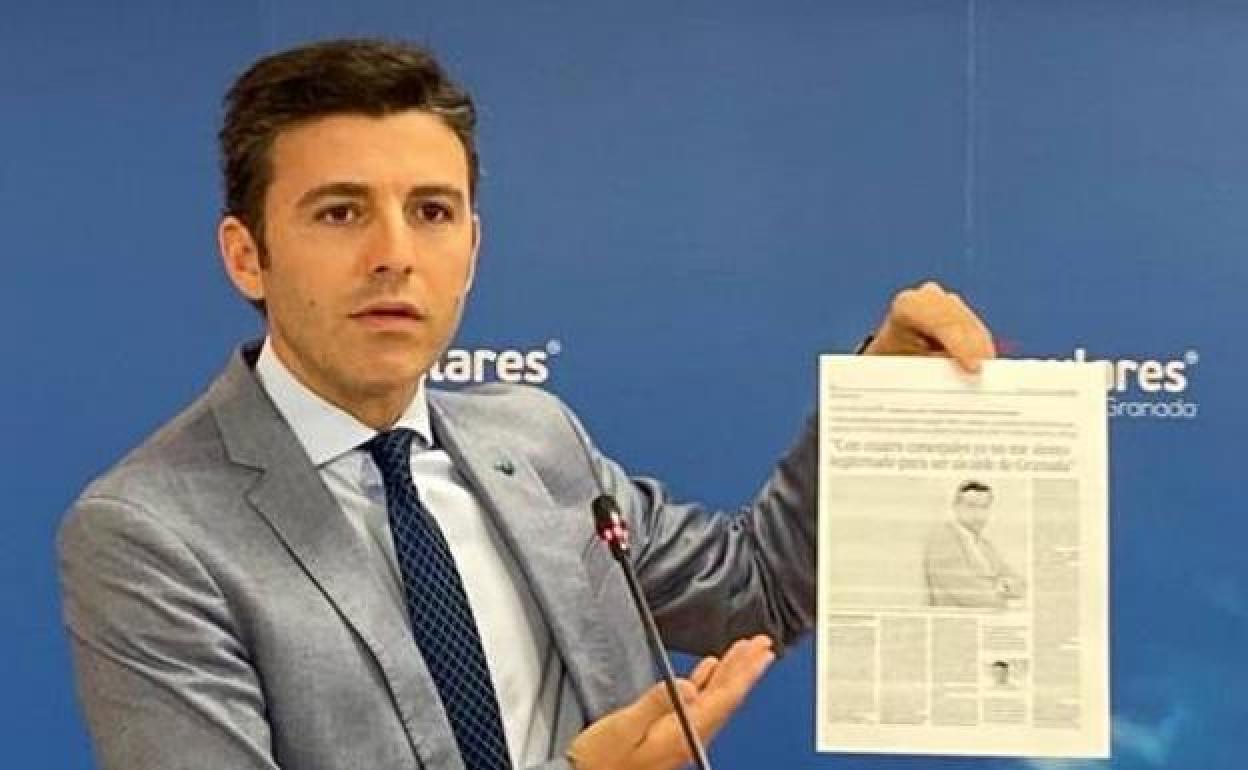 Jorge Saavedra, secretario general del PP en la provincia de Granada. 