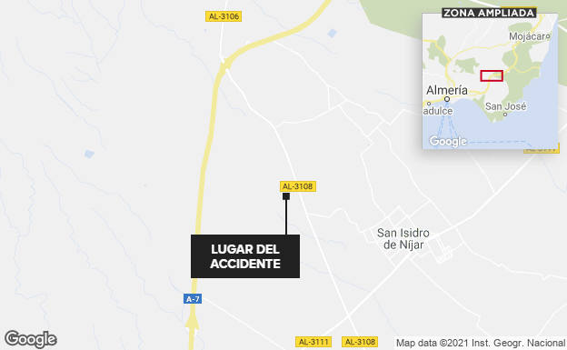 Lugar del accidente.