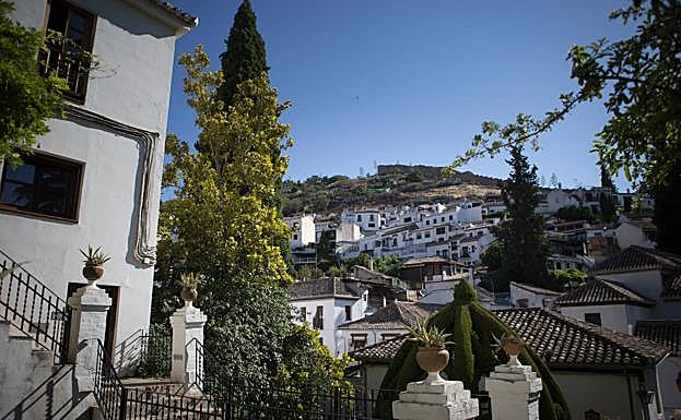 Vistas hacia el Cerro de San Miguel alto. 