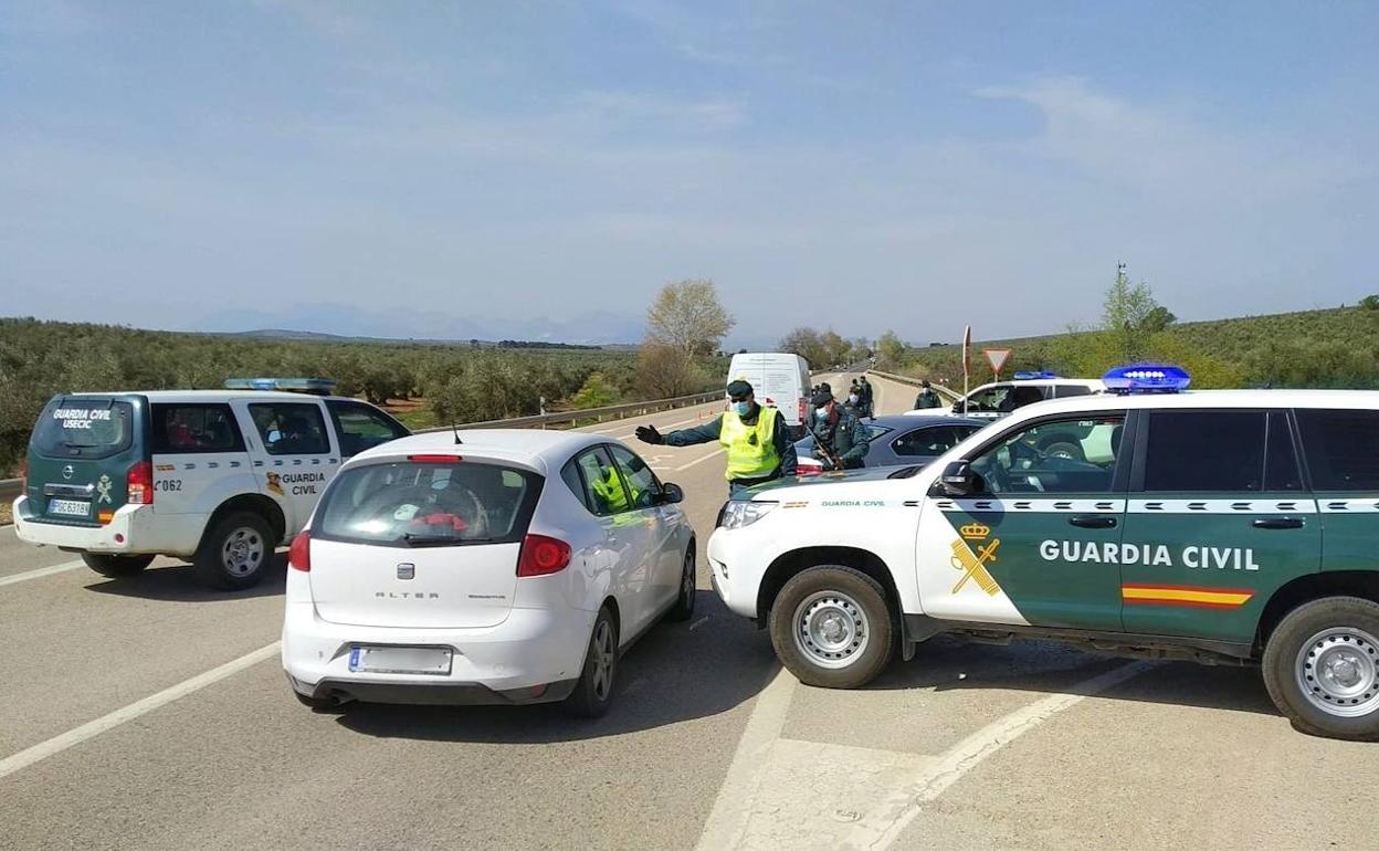 Control de la Guardia Civil. 