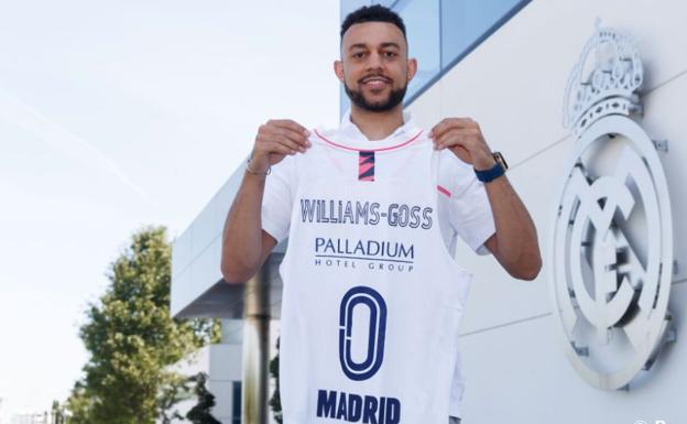 Nigel Williams-Goss, durante su presentación como nuevo jugador del Real Madrid.