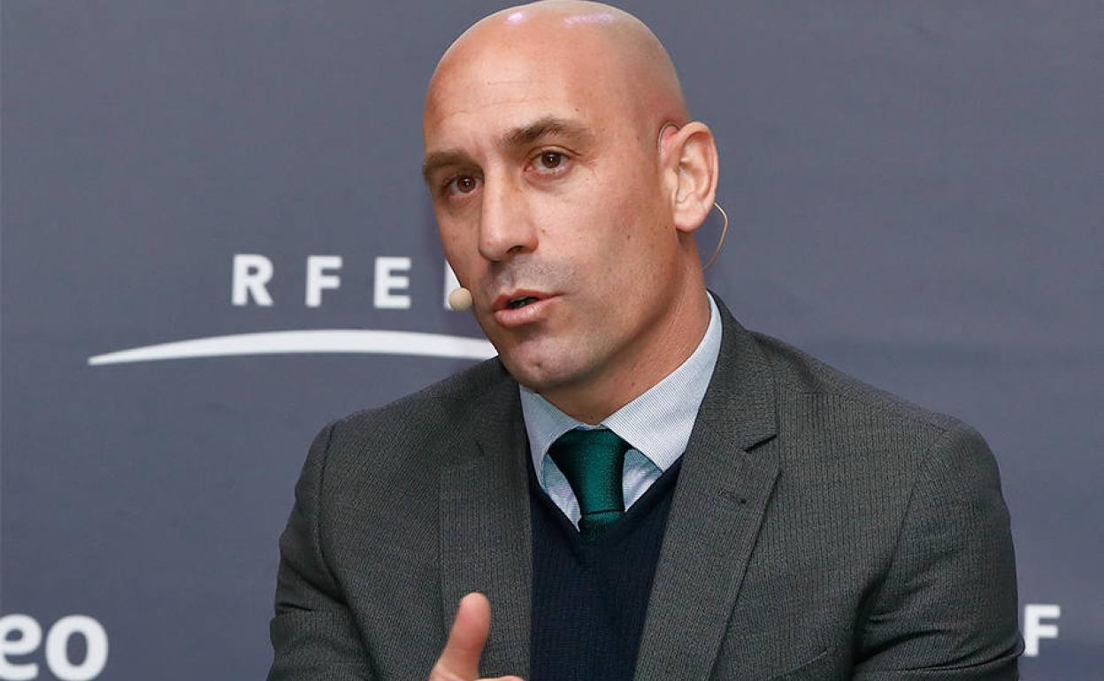 Luis Rubiales, presidente de la Real Federación Española de Fútbol. 