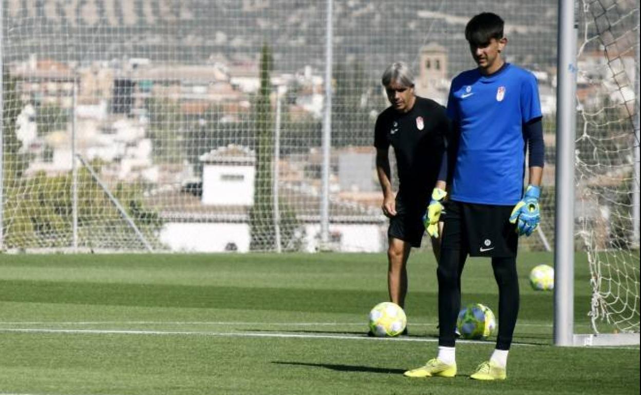 Arnau, durante un entrenamiento en la Ciudad Deportiva. 