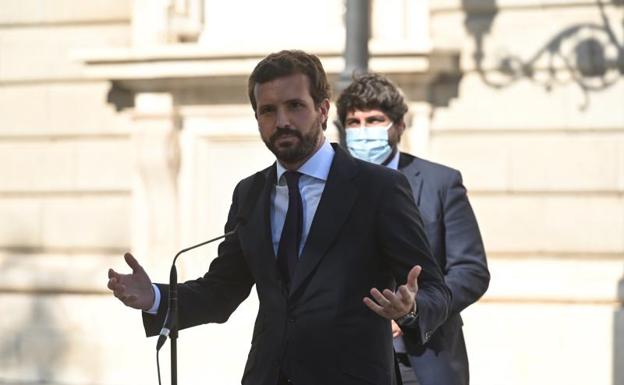 El líder del Partido Popular Pablo Casado 