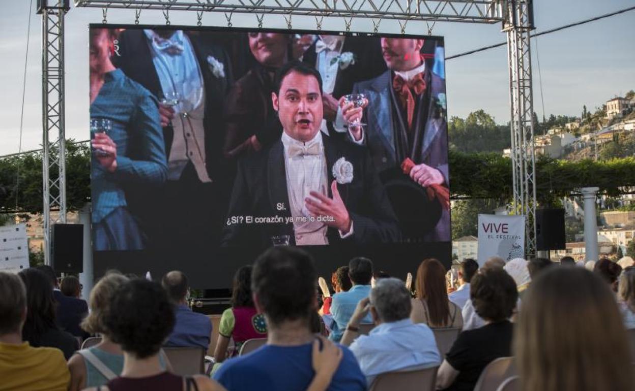 Momento del espectáculo en el Palacio de Quinta Alegre.